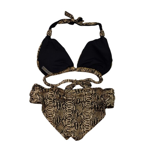 Vitamin A Snake Print Bikini Size Small - Picture 2 of 5